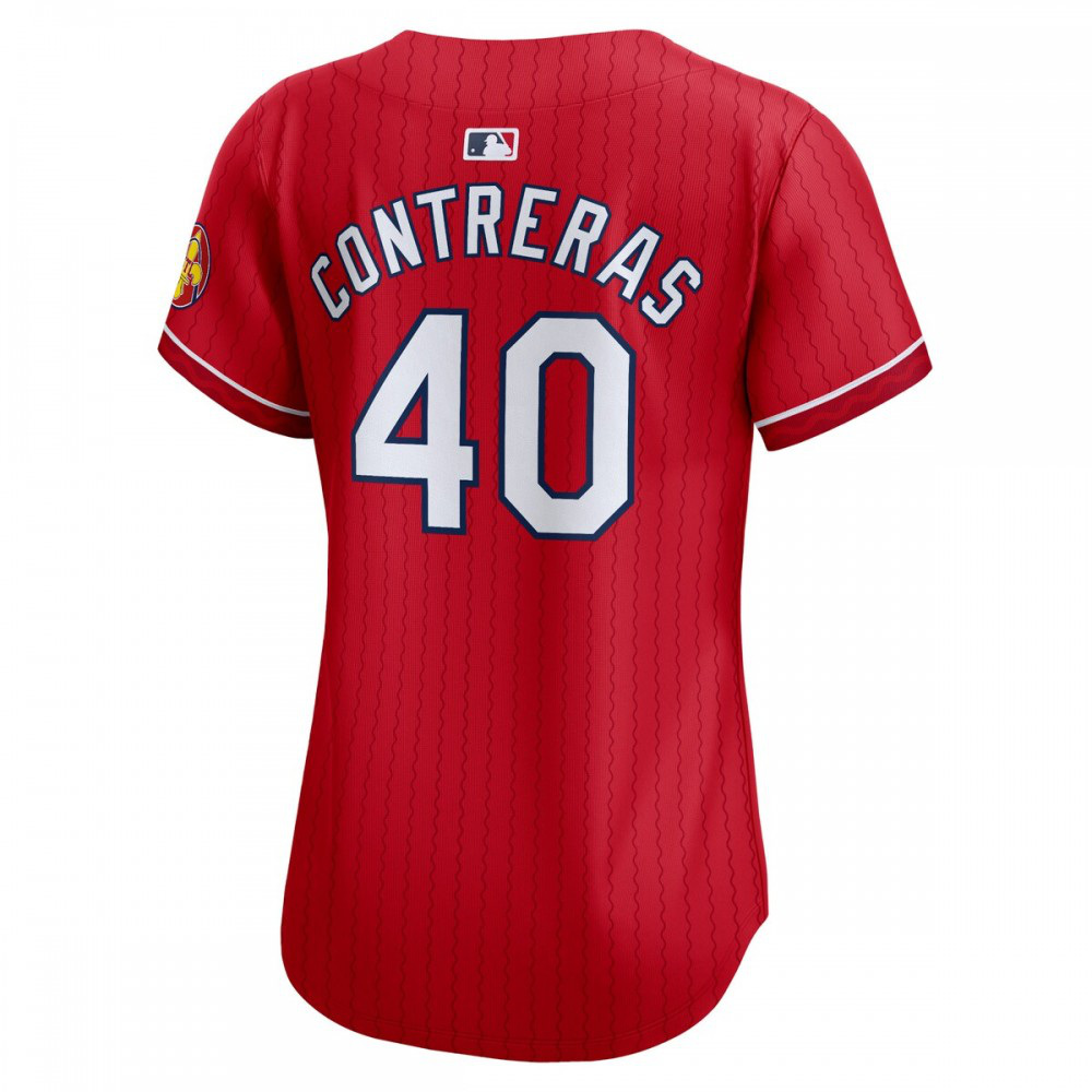 Willson Contreras St. Louis Cardinals Women's 2024 City Connect Limited Player Jersey - Red-Pro Kit Vault | Brand New 26/27 Sports Jerseys
